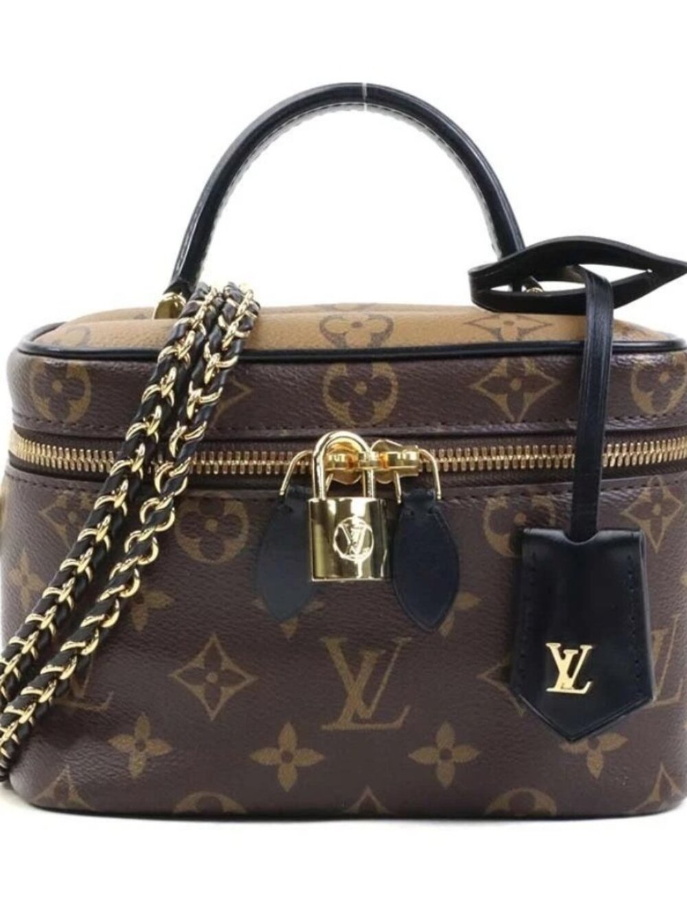 LOUIS VUITTON Vanity NV PM Handbag Crossbody Shoulder Bag Brown -